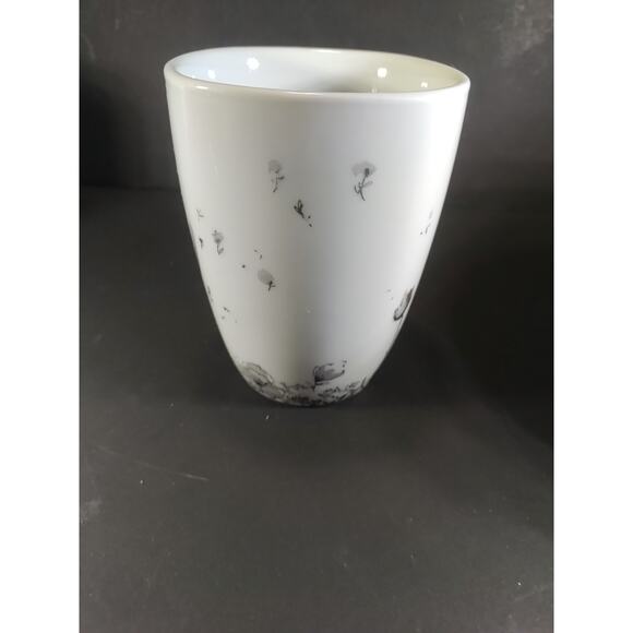 Corelle Coordinates Porcelain Coffee Cup Mug Lot Of 4 White Gray Flowers - Picture 11 of 14